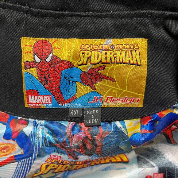 JH DESIGN MARVEL SPIDERMAN SYMBIOTE JACKET SIZE 4XL 2010 BACK IN BLACK - Picture 11 of 13